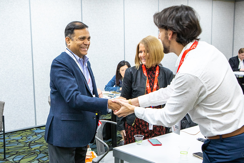 People shaking hands at SupplySide East